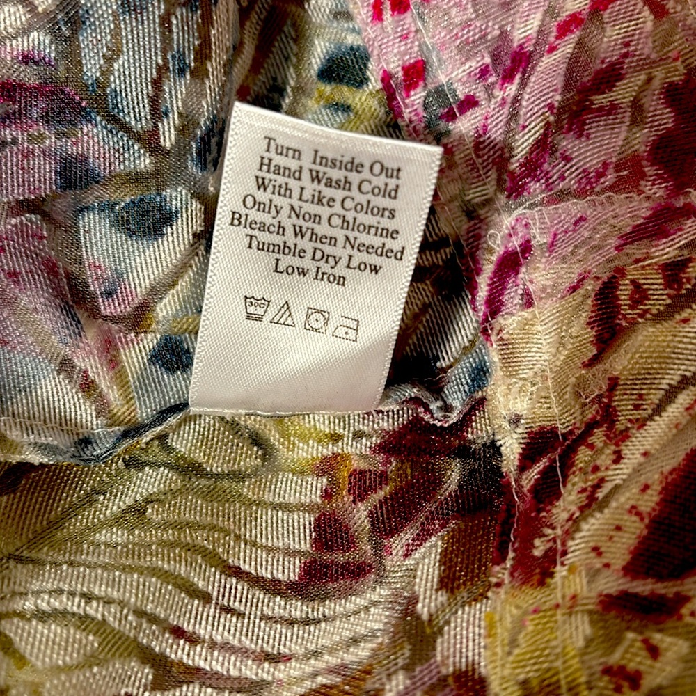 Coldwater Creek Women sheer multi-color sheer Jackets - Picture 6 of 7